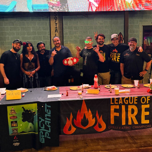 We Grew the Peppers for Houston's First League of Fire Belt Match